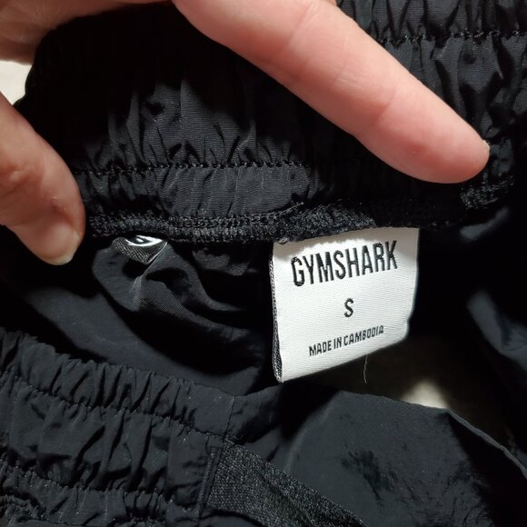 GYMSHARK Buckle Shorts Nylon Hi-Rise Unlined Gym Workout Black Womens Small x 2" - Picture 8 of 13